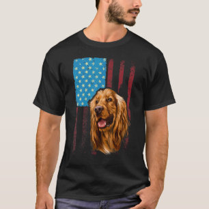 Amerikaanse vlagpatriottische hond Cocker Spaniel T-shirt