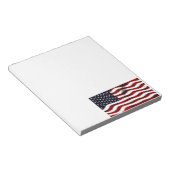 Amerikaanse vlagpatriottische onafhankelijkheidsda notitieblok (Schuin)