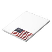 Amerikaanse vlagpatriottische onafhankelijkheidsda notitieblok (Gedraaid)