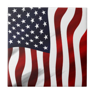 Amerikaanse vlagpatriottische onafhankelijkheidsda tegeltje