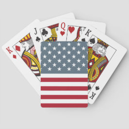 Amerikaanse vlagpatriottische sterren en stripes pokerkaarten