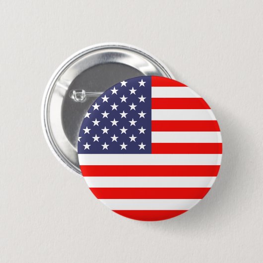 Amerikaanse vlagpinback-knoppen ronde button 5,7 cm (Voorkant /achterkant)