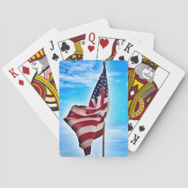 Amerikaanse vlagspelkaarten pokerkaarten
