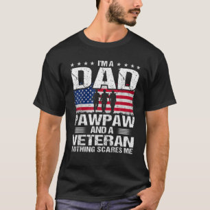 Amerikaanse vlagvaders dag dat ik een pap ben en t-shirt