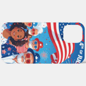 Amerikaanse Vlam Case-Mate iPhone Case (Achterkant / Rechts)