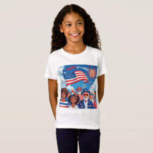 Amerikaanse vlam t-shirt