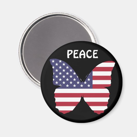 amerikaanse vlinder magnet magneet (Voorkant / Achterkant)