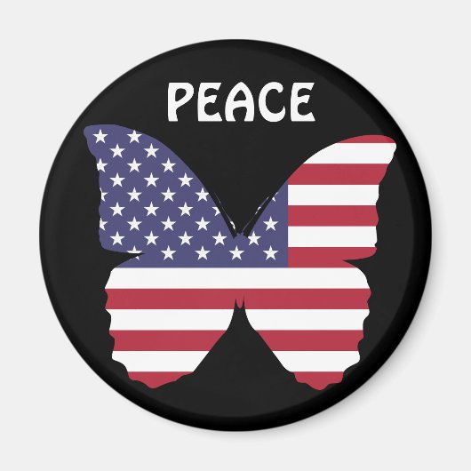 amerikaanse vlinder magnet magneet (Voorkant)