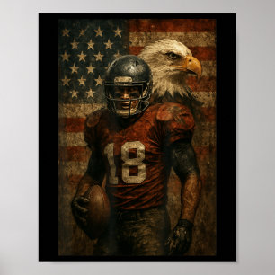 Amerikaanse Voetbal Cadeaus Voor Voetballers Voetb Poster