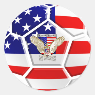 Amerikaanse voetbal ronde sticker
