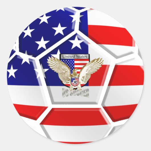Amerikaanse voetbal ronde sticker (Voorkant)