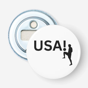 Amerikaanse voetballer button flesopener