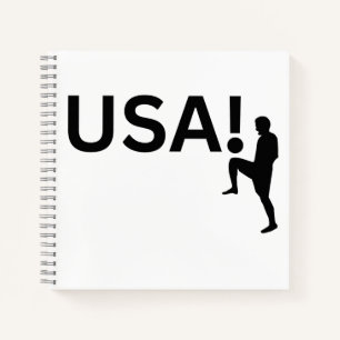 Amerikaanse voetballer notitieboek