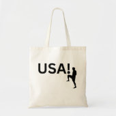 Amerikaanse voetballer tote bag (Voorkant)