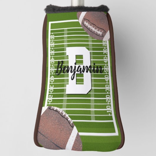 Amerikaanse voetbalputter golfheadcover (Draai 90)