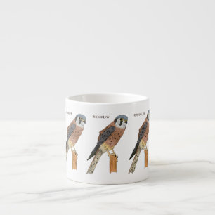 Amerikaanse vogelafbeelding espresso kop
