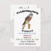 Amerikaanse vogelafbeelding kaart (Voorkant / Achterkant)