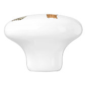 Amerikaanse vogelafbeelding keramische knop (Zijkant)