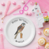 Amerikaanse vogelafbeelding papieren bordje (Feest)