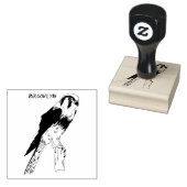 Amerikaanse vogelafbeelding 	rubberstempel (Gestempeld)