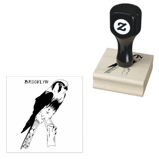 Amerikaanse vogelafbeelding 	rubberstempel (Gestempeld)