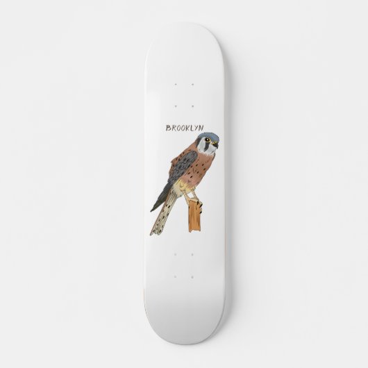Amerikaanse vogelafbeelding skateboard (Voorkant)