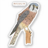 Amerikaanse vogelafbeelding sticker (Voorkant)
