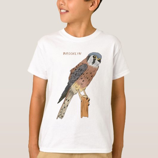 Amerikaanse vogelafbeelding t-shirt (Voorkant)