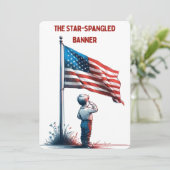 Amerikaanse volkslied LYRICS (Staand voorkant)