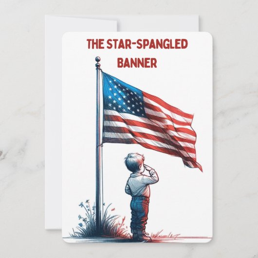 Amerikaanse volkslied LYRICS (Voorkant)