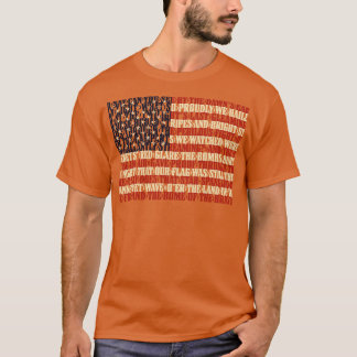 Amerikaanse volkslied vlag The StarSpangled Banner T-shirt