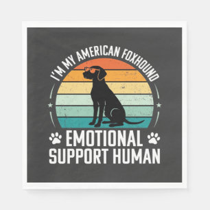 Amerikaanse Vosshond Emotionele Ondersteuning Mens Servet