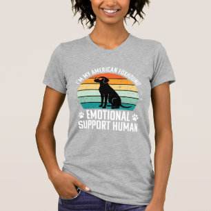 Amerikaanse Vosshond Emotionele Ondersteuning Mens T-shirt