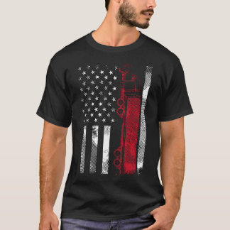Amerikaanse vrachtwagenchauffeur 18 Wheeler Truc T-shirt