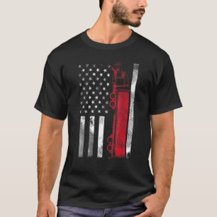 Amerikaanse vrachtwagenchauffeur 18 Wheeler Truc T-shirt