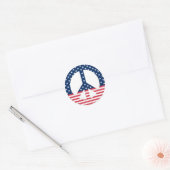Amerikaanse Vredesbord Sticker (Envelop)