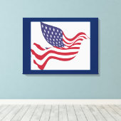 AMERIKAANSE VREDESDOVE CANVAS AFDRUK (Insitu (Houten vloer))