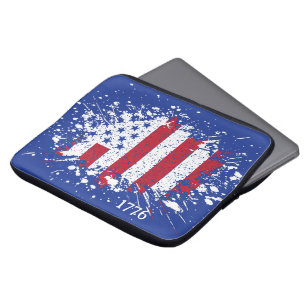 Amerikaanse vredesvlag 1776 Amerikaanse staat Nati Laptop Sleeve