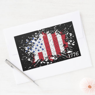 Amerikaanse vredesvlag 1776 Amerikaanse staat Nati Rechthoekige Sticker