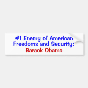 Amerikaanse vrijheden bumpersticker