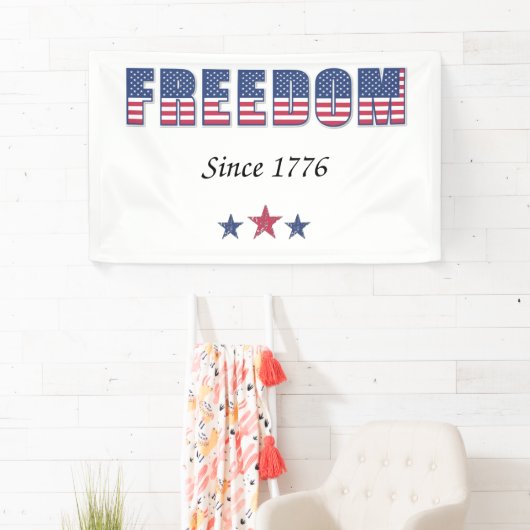 Amerikaanse Vrijheid 1776 Spandoek (Insitu)