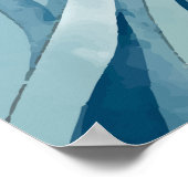 Amerikaanse Vrijheid en Vrijheid - Waterverf Patr Poster (Hoek)