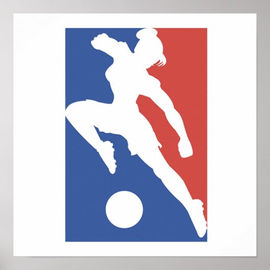 Amerikaanse Vrouw Soccer Tshirts en Gifts Poster (Voorkant)