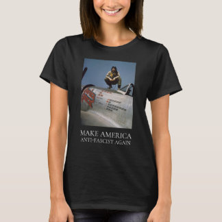 Amerikaanse vrouwelijke WWII-piloot MAAFA T-shirt