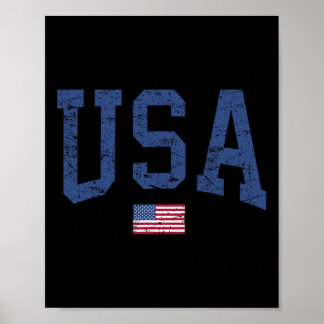 Amerikaanse Vrouwen Mannen Kinderen Patriottische  Poster