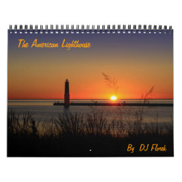 Amerikaanse vuurtorenkalender van DJ Florek Kalender