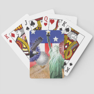 Amerikaanse vuurwerk Eagle Pokerkaarten