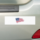 Amerikaanse waarden bumpersticker (Op auto)