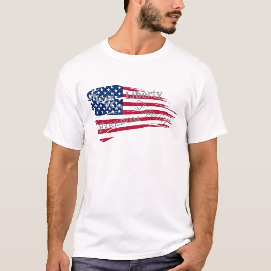 Amerikaanse waarden t-shirt (Voorkant)