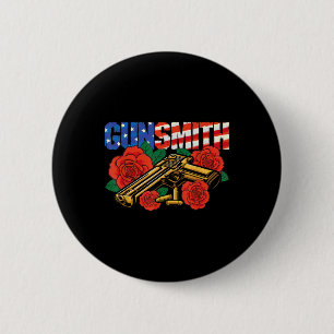 Amerikaanse wapensmid patriot Amerikaanse vlag ret Ronde Button 5,7 Cm